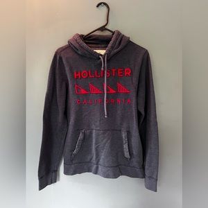 Hollister•Men’sSmall•Hooded Navy Blue Sweatshirt 🏁